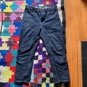 Everlane high rise jeans in dark wash